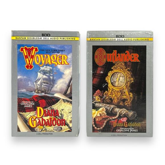 2-Pack VTG 90s Outlander & Voyager Diana Gabaldon Audiobook Cassette Tapes VGUC - Picture 11 of 16